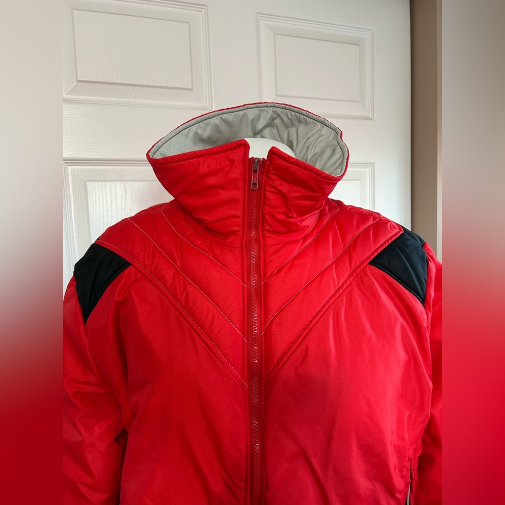 Alpine Designs Red Down Cropped Puffer Jacket - Picture 3 of 13